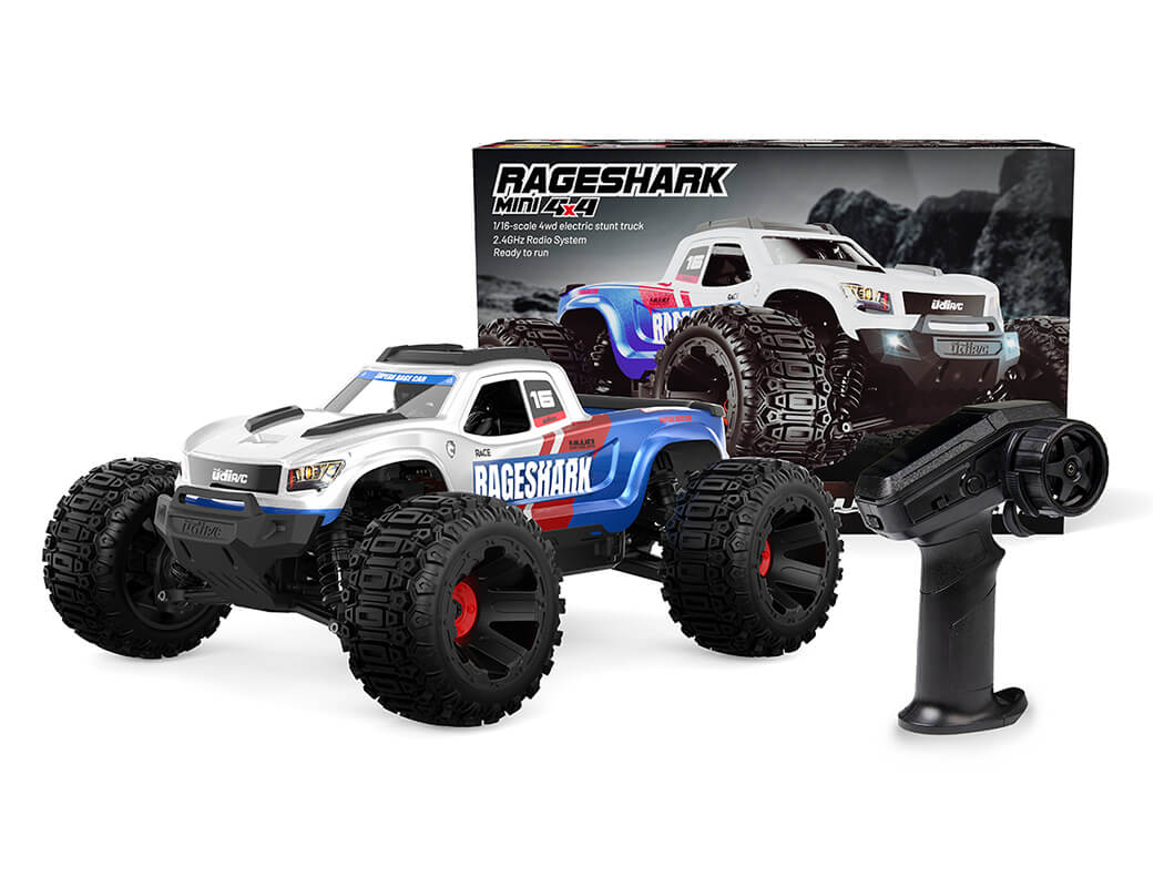 UDIRC Rageshark Monster Truck Brushed RTR - Blue 1:16 UDI-UD1611B