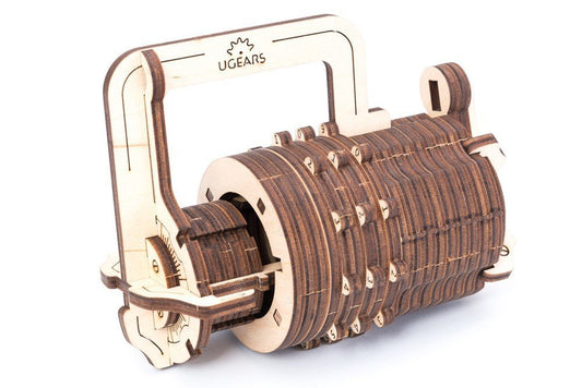 UGEARS Combination Lock Mechanical Wooden Model Kit 70020