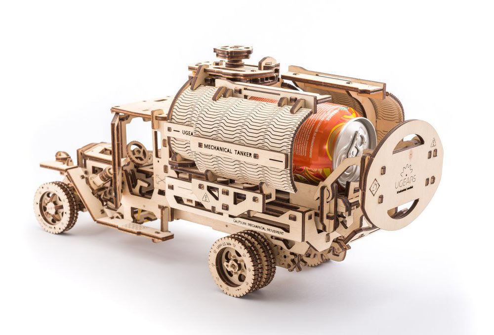 UGEARS Tanker Truck Mechanical Wooden Model Kit 70021
