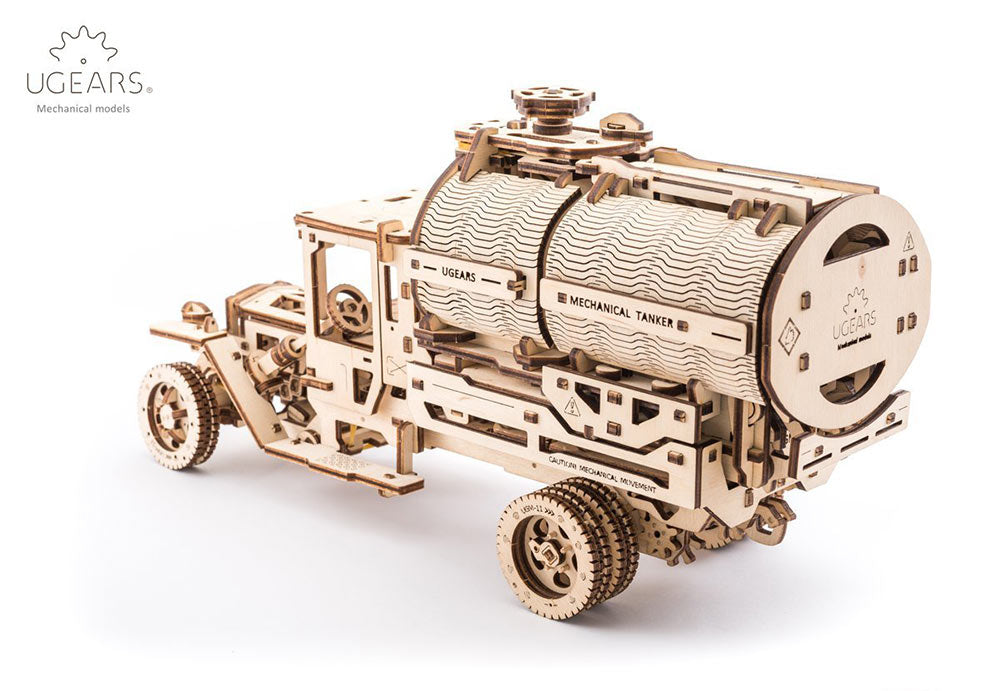 UGEARS Tanker Truck Mechanical Wooden Model Kit 70021