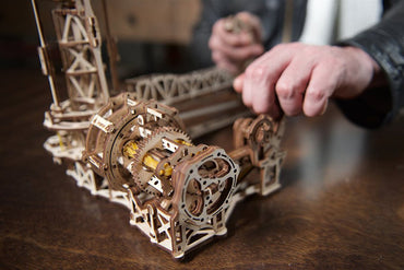 UGEARS Aviator Mechanical Wooden Model Kit 70053