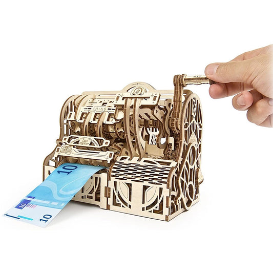 UGEARS Cash Register Mechanical Wooden Model Kit 70136