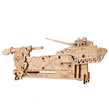 UGEARS 70181 Fire and Forget Wooden Mechanical  Model Kit