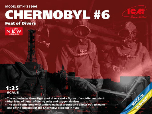 ICM 35906 Chernobyl#6. Feat of Divers 3 figures 1:35 Model Kit