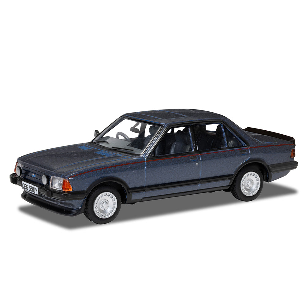 Corgi Vanguards 12418 Ford Granada Mk2 (S2) 2.8 Caspian Blue 1:43 Diecast Model