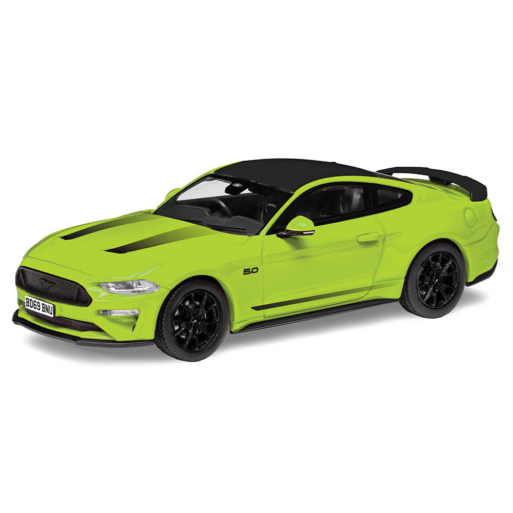 Corgi Vanguards 15505 Ford Mustang55 5.0 V8, Grabber Lime 1:43 Diecast Model