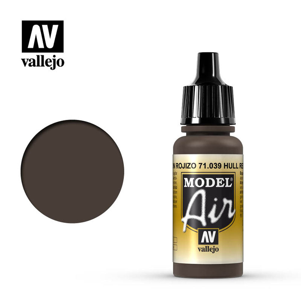 Vallejo Model Air - Hull Red 18ml Model Paint 71039