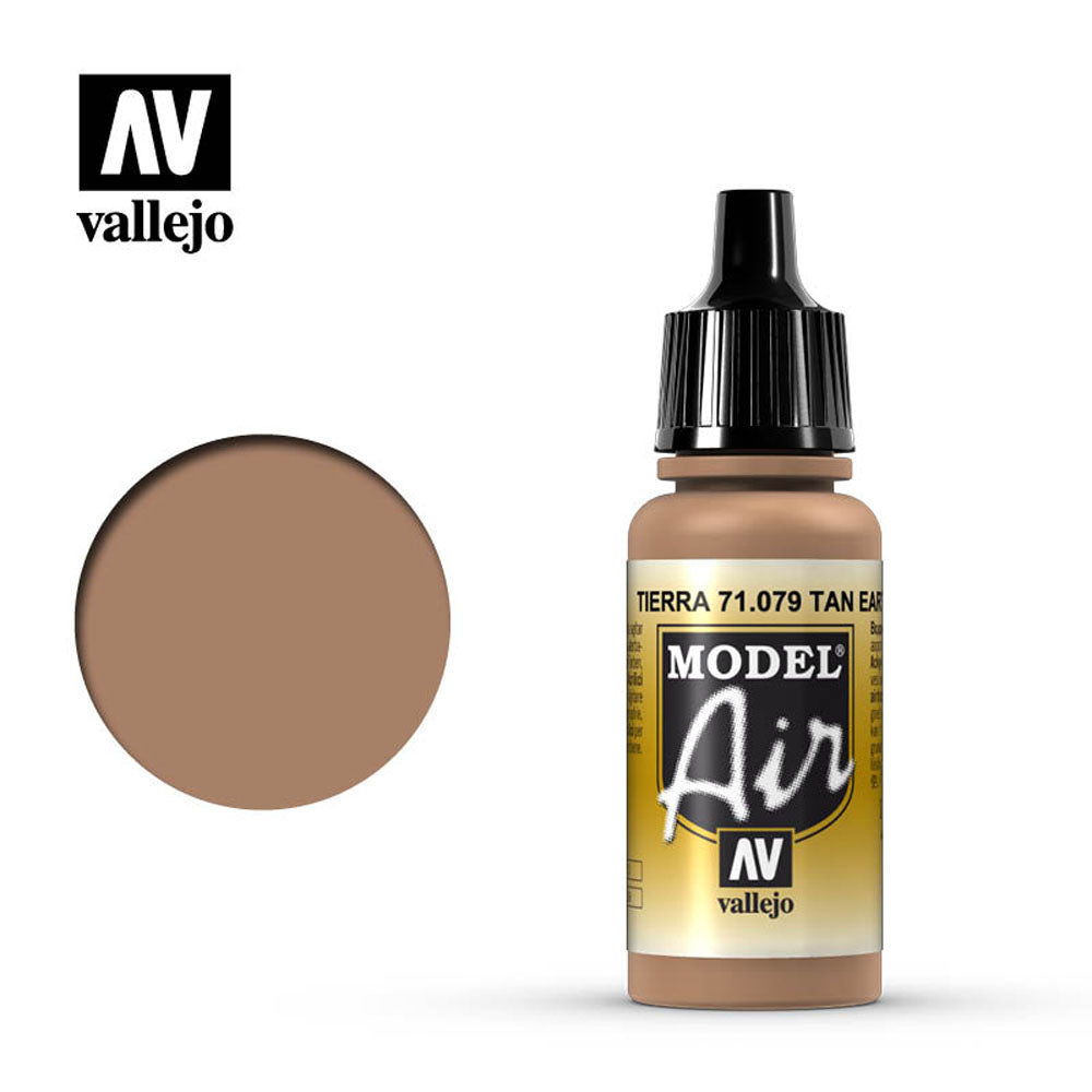 Vallejo Model Air - Tan Earth 18ml Model Paint 71079