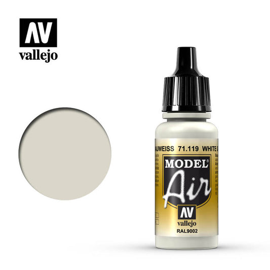 Vallejo Model Air - White Grey RAL9002 18ml Model Paint 71119