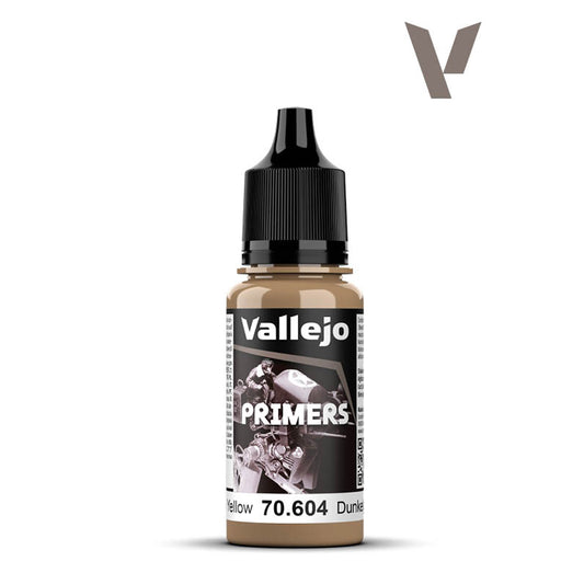 Vallejo Primer - German Dark Yellow (RAL 7028) 18ml Model Paint Acrylic 70604