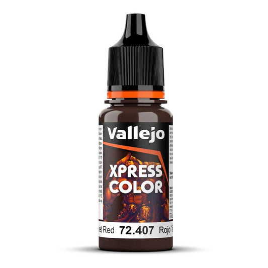 Vallejo Xpress Colour Velvet Red 18ml Model Paint 72407