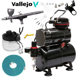 Vallejo Innovator 2-in-1 Airbrush 90001 Standard Compressor Bundle Kit
