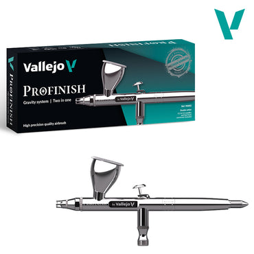 Vallejo Profinish 2-in-1 Airbrush 90002 Standard Compressor Bundle Kit