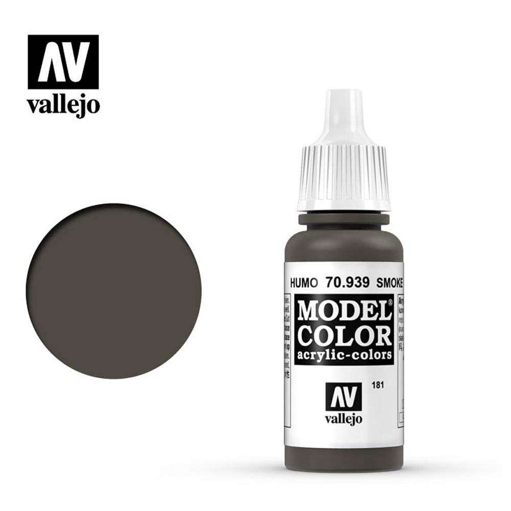 Vallejo 939 Model Colour Smoke 18ml Paint Dropper Bottle