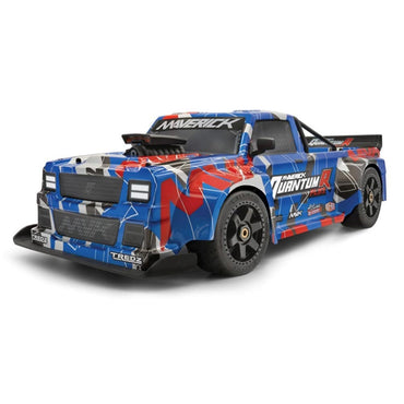Maverick QuantumR Flux 4S 1:8 4WD Race Truck - Blue/Red RTR RC Car 150312