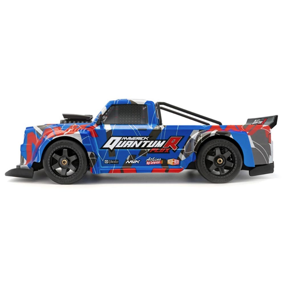 Maverick QuantumR Flux 4S 1:8 4WD Race Truck - Blue/Red RTR RC Car 150312