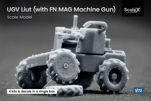 ScaleX UGV "LIUT" MAG 4x 1:72 3D Printed Model Kit VG 72002