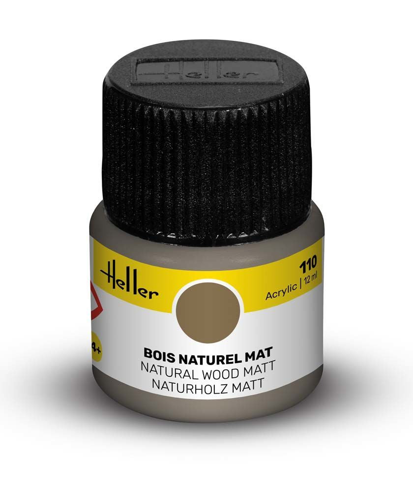 Heller Acrylic Colour 110 Natural Wood Matt 12ml Paint