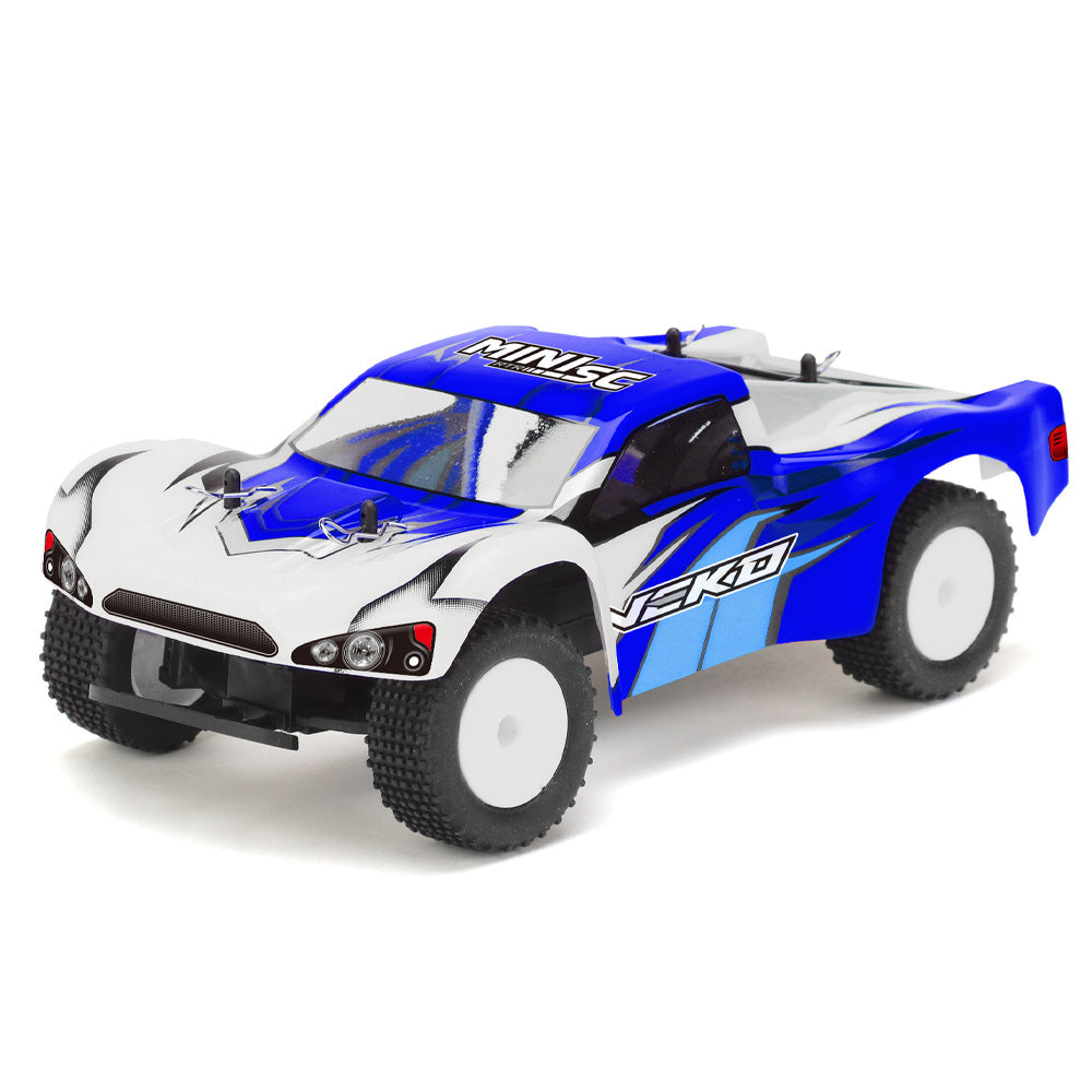 VEKO Mini SC 2WD RTR 1:24 Short Crouse Truck RC Car Toy w/Gyro - Blue