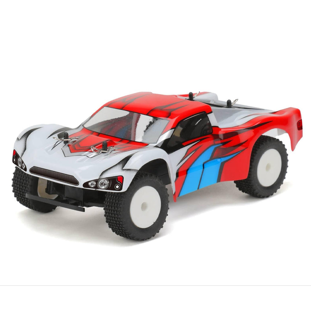 VEKO Mini SC 2WD RTR 1:24 Short Crouse Truck RC Car Toy w/Gyro - Red