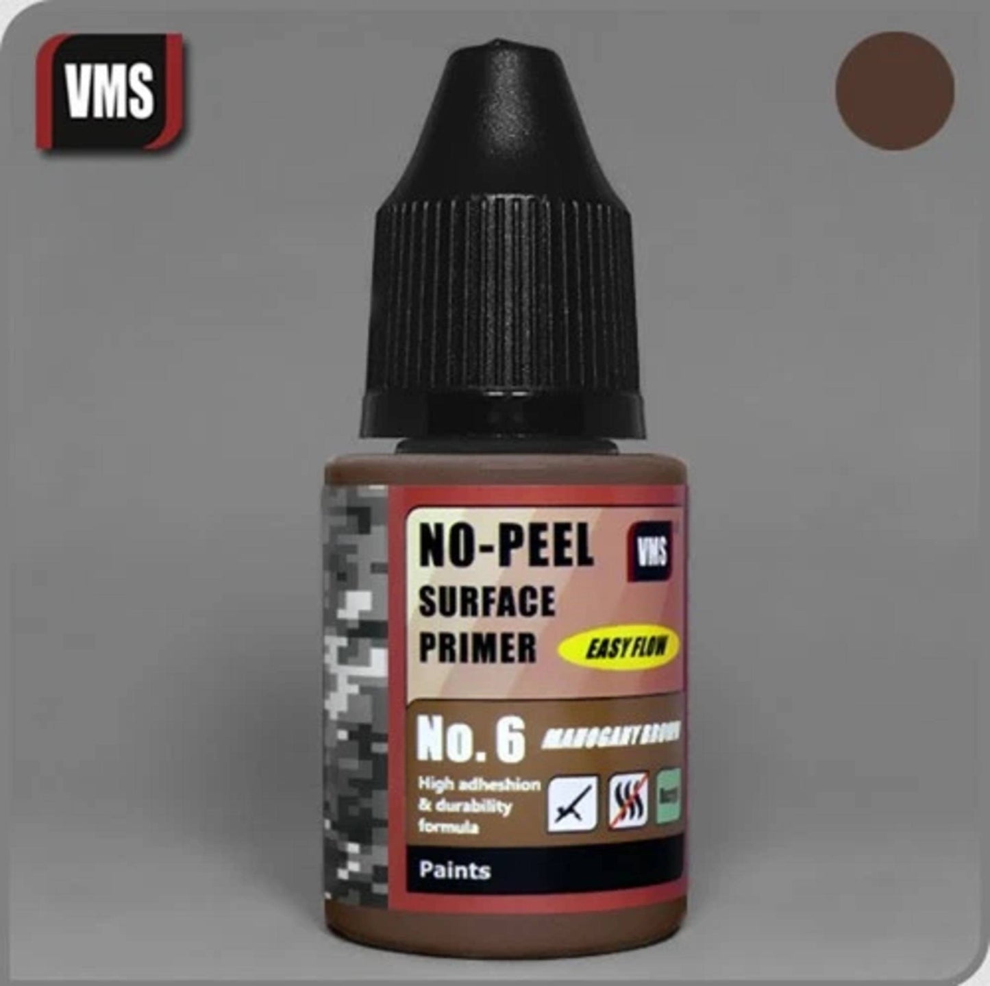 VMS No-Peel Primer No.6 Mahogany Brown 30ml PR06s