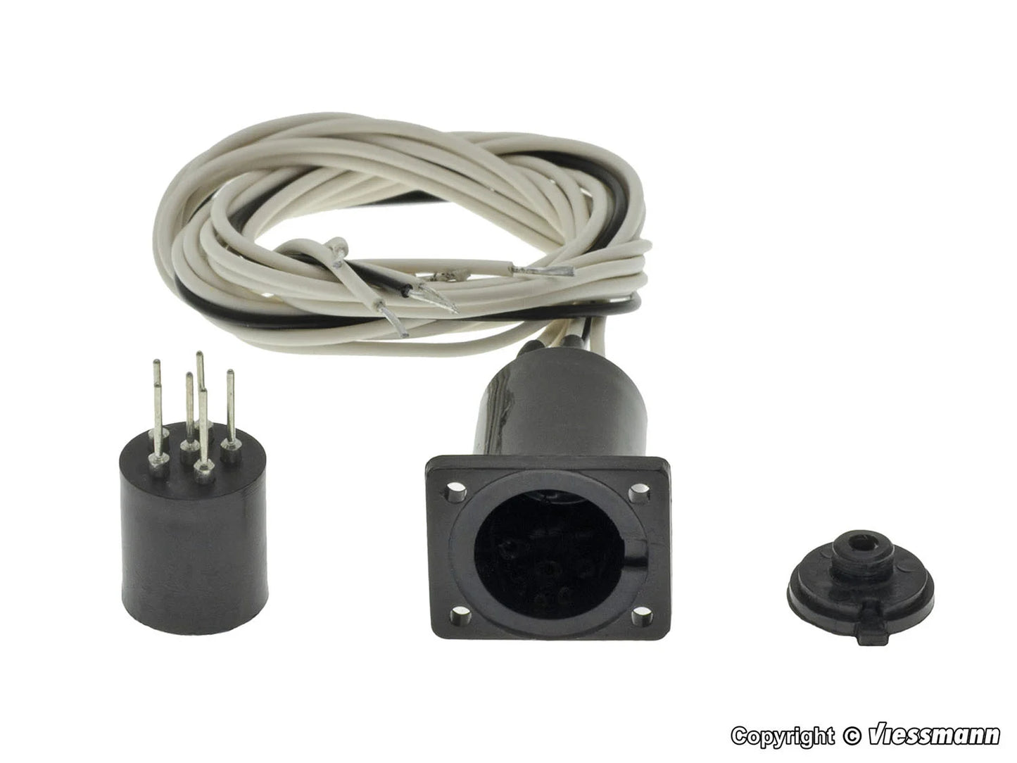 Viessmann 4650 6 Pin Cylinder Plug with Connection Cables HO Gauge
