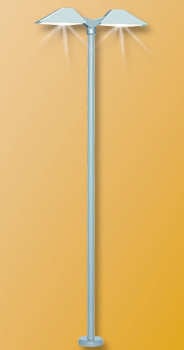 Viessmann 6084 Double Modern Platform Light 105mm LED White HO