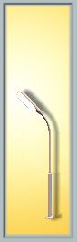 Viessmann 6490 Whip Street Light 54mm LED White N Gauge