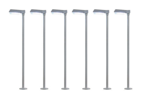 Viessmann 64976 Modern Street Light 55mm LED White (6) N Gauge
