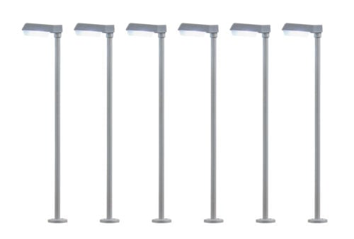 Viessmann 64976 Modern Street Light 55mm LED White (6) N Gauge