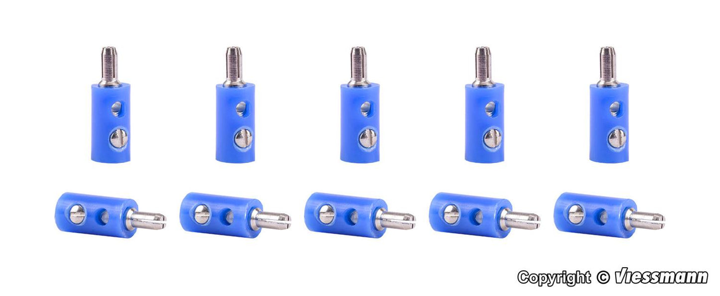 Viessmann 6874 Plugs Blue (10)