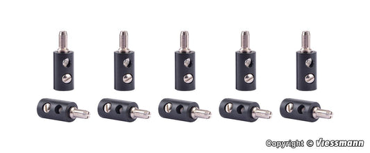 Viessmann 6877 Plugs Black (10)