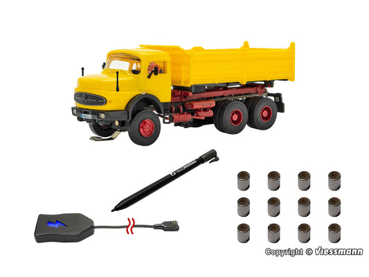 Viessmann CarMotion MB 3 Axle Dump Truck Starter Set HO Gauge VN8003