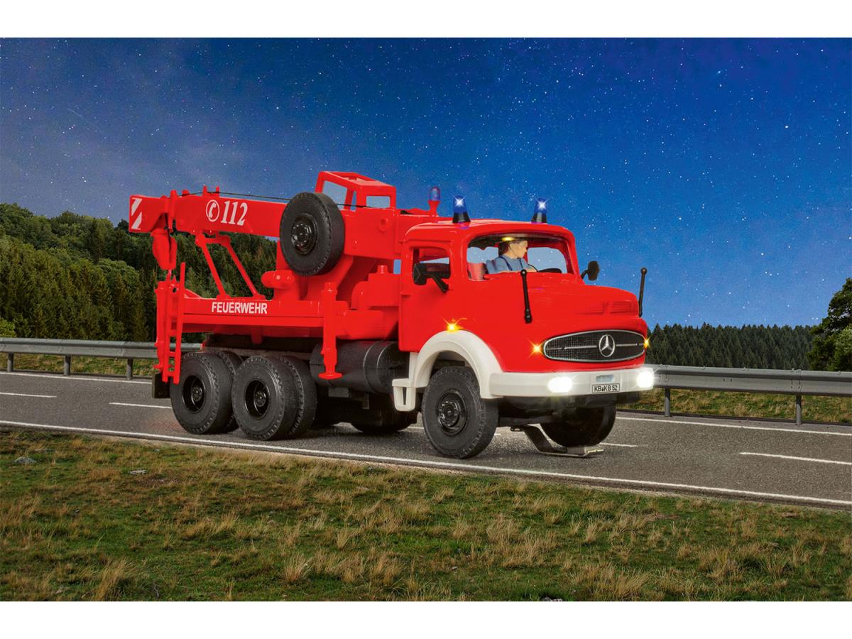 Viessmann CarMotion MB Fire Recovery Crane w/Lighting VN8052 HO Gauge