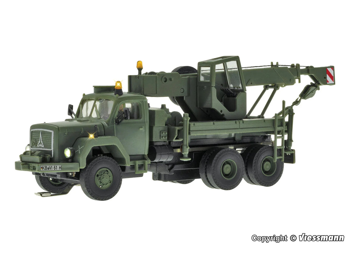 Viessmann 8061 CarMotion Magirus Deutz 3 Axle Recovery Crane Military HO Gauge