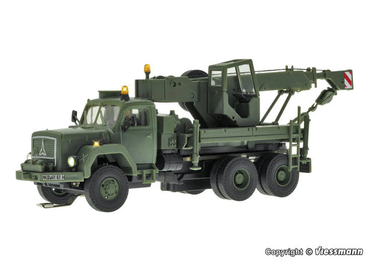 Viessmann 8061 CarMotion Magirus Deutz 3 Axle Recovery Crane Military HO Gauge