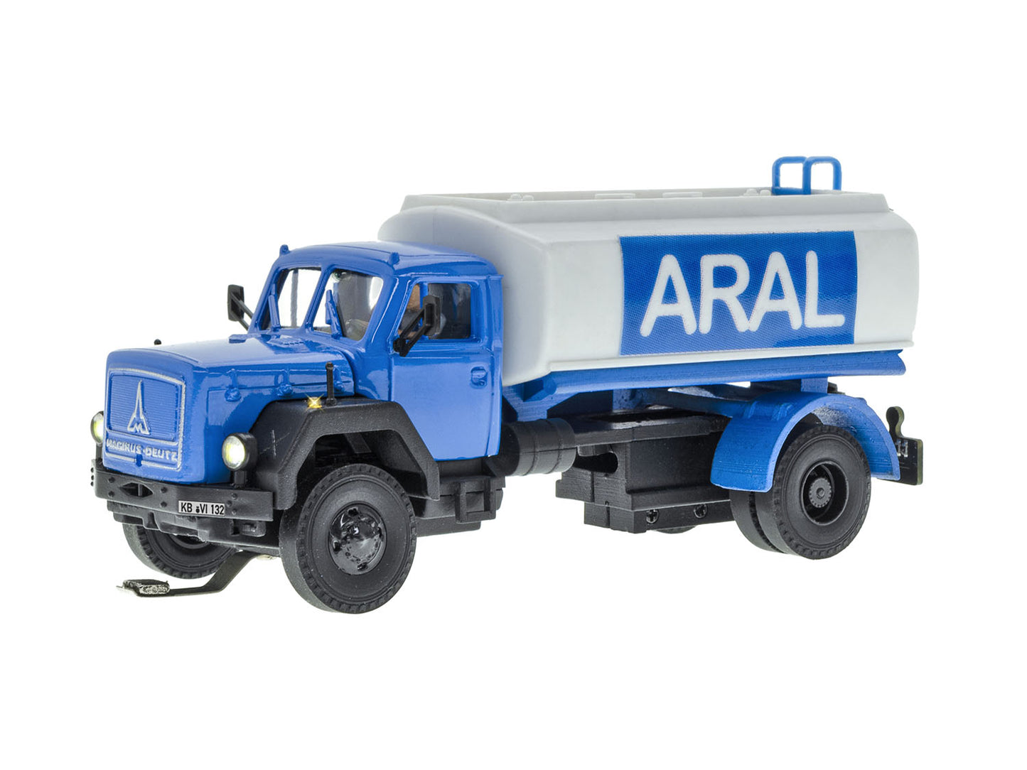 Viessmann CarMotion Magirus Deutz 230 D 16 2 Axle Tank Truck ARAL 8132 HO Gauge