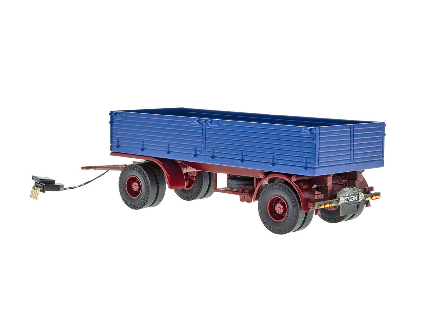 Viessmann CarMotion 2 Axle Long Wheelbase Tipper Trailer Blue VN8218 HO Gauge