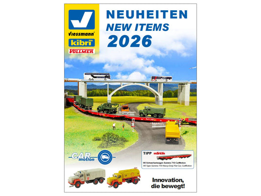Viessmann 8992-2026 Viessmann/Vollmer/Kibri New Items Leaflet 2026 HO Gauge
