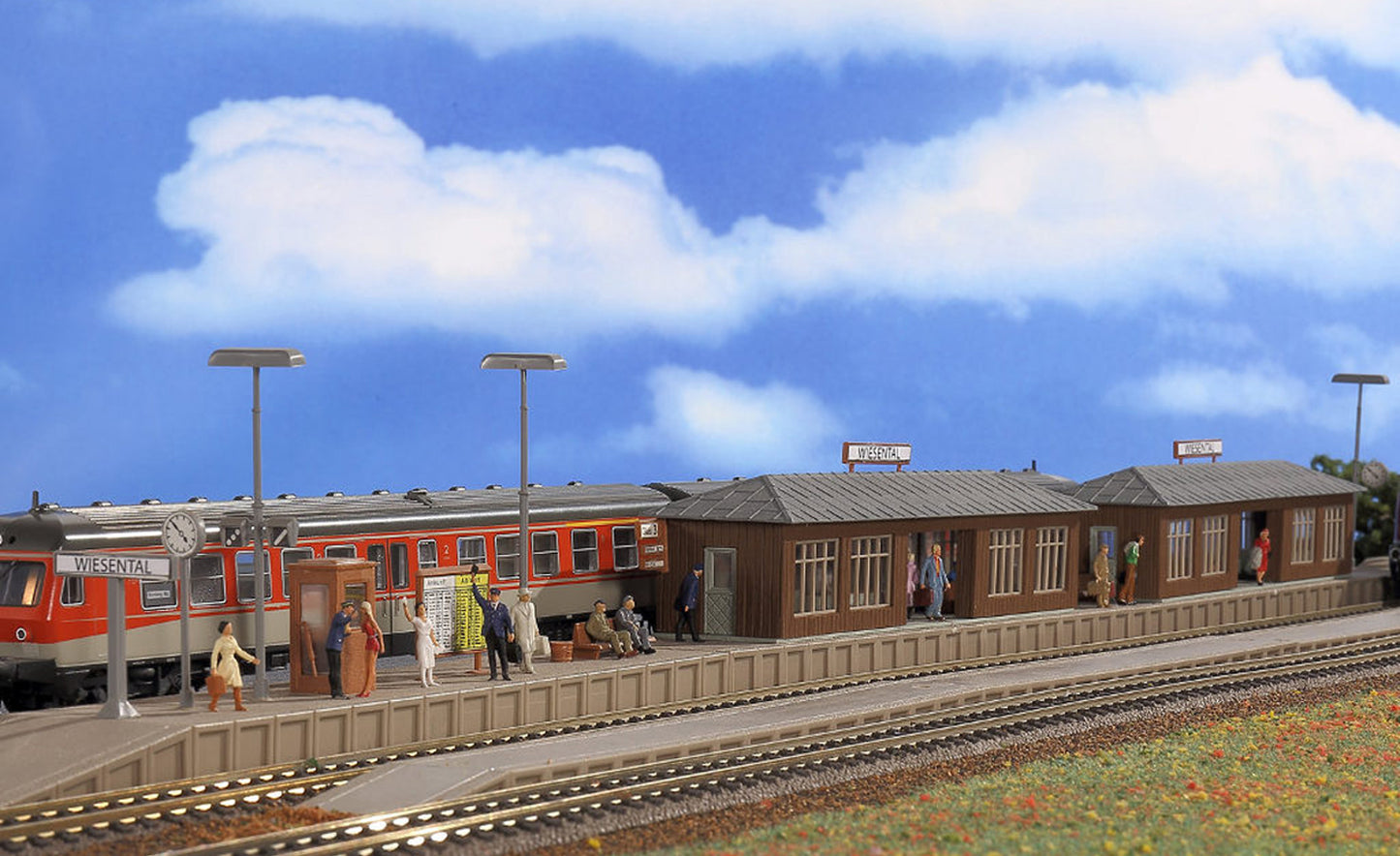 Vollmer 43550 Wiesental Platform and Waiting Rooms Kit HO