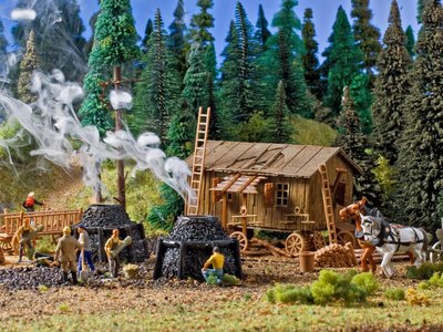 Vollmer 43602 Charcoal Works Kit HO