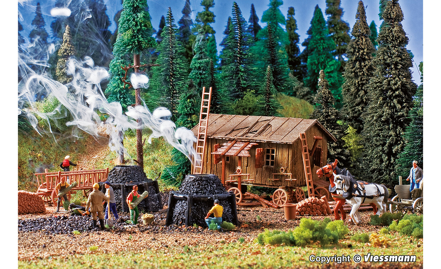 Vollmer 43602 Charcoal Works Kit HO