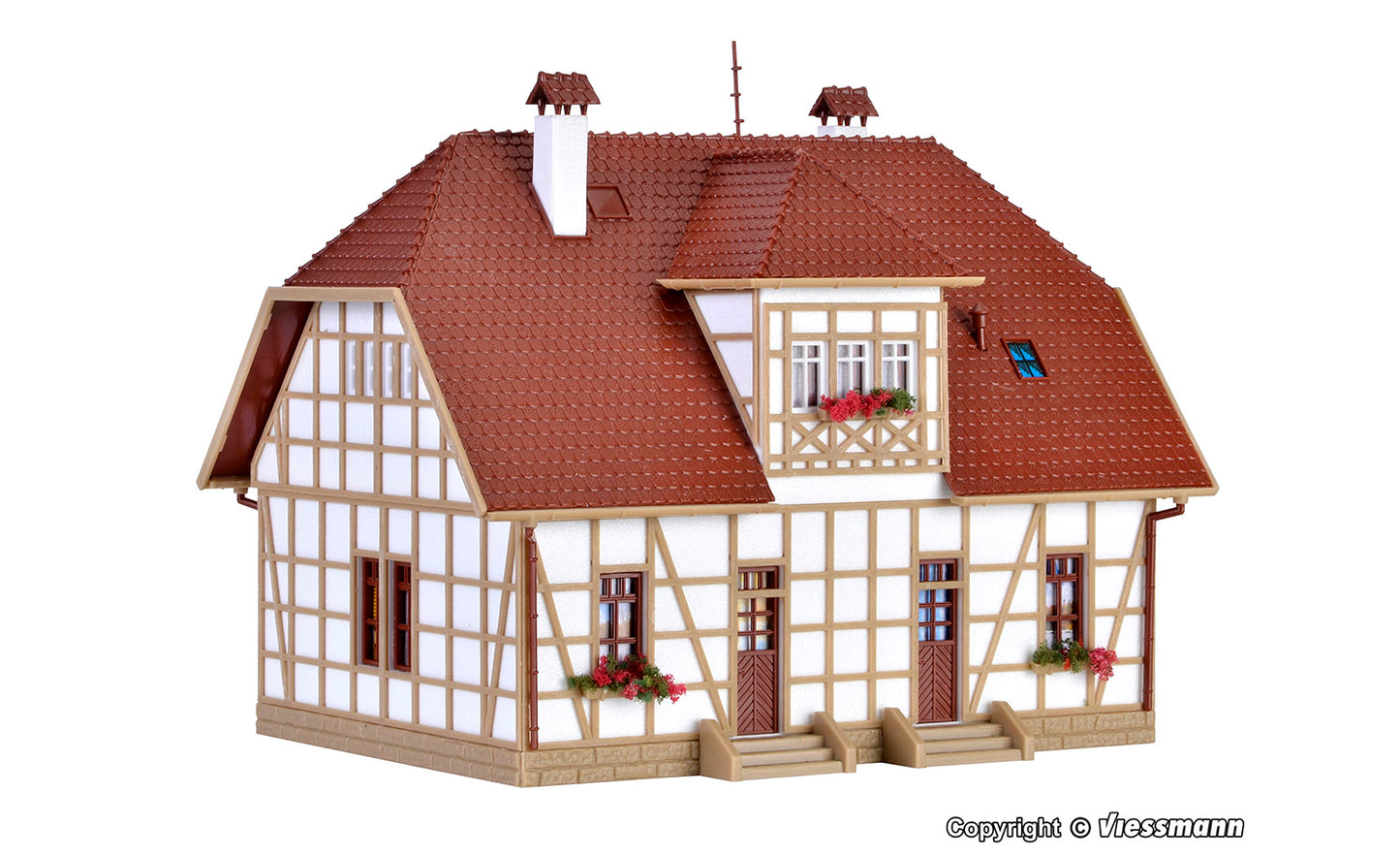 Vollmer 43654 Half Timbered Settlement House Kit HO
