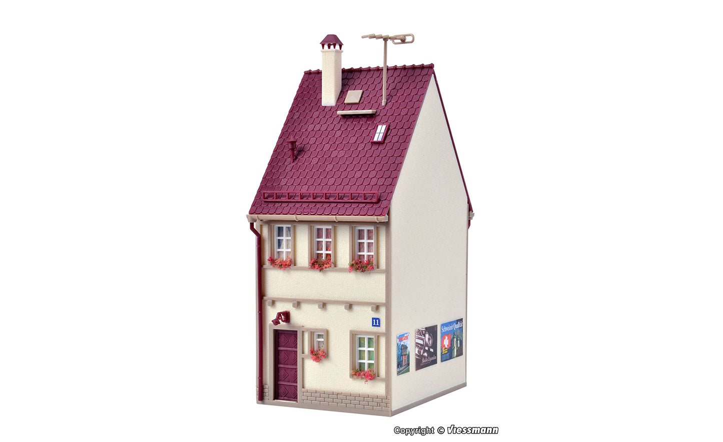 Vollmer 43670 Bahnhofstrasse 11 House Kit HO