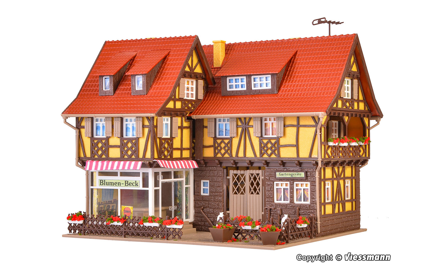 Vollmer 43692 Florists with Interior and Lighting Kit HO