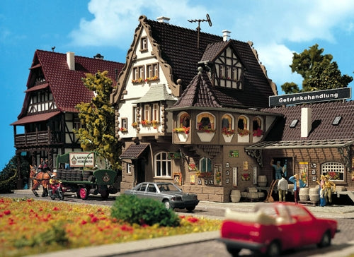 Vollmer 43697 Beverage Store with Interior and LED Lighting Kit HO