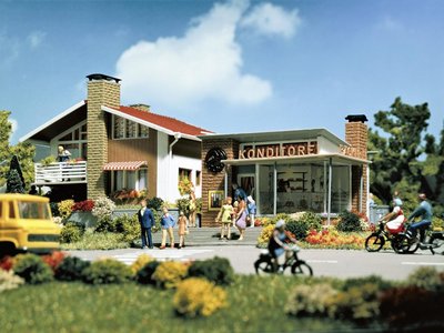 Vollmer 43724 House with Cake Shop Kit HO