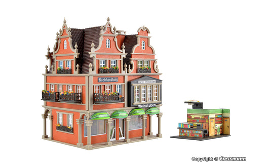 Vollmer 43842 Bookshop with Interior and LED Lighting Kit HO