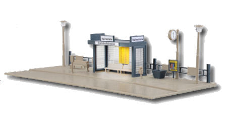 Vollmer 45154 Bus Stop with LED Lighting Kit HO