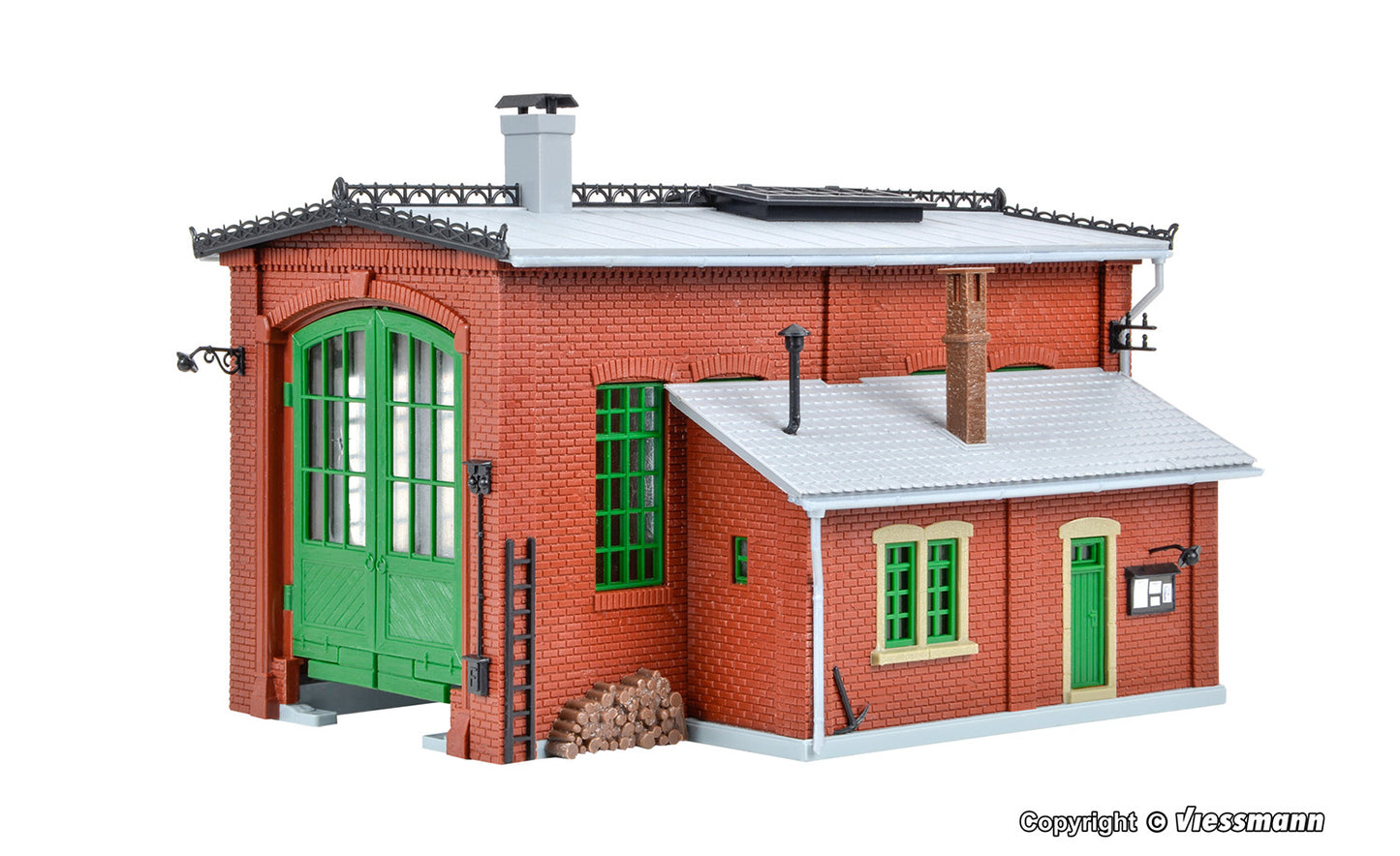 Vollmer 45750 Single Track Locomotive Shed Kit HO